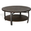 Sunny Designs Homestead 38" Mahogany Wood & Metal Coffee Table in Tobacco Leaf