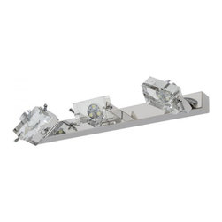 Sparkling K9 Crytal 3-Light LED Wall Mirror Lights - Products