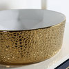 Dowell Ceramic Round Vessel Sink Gold