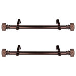 Central Design Products - Lucinda Side Curtain Rods 12-20", Bronze - Central Design Products is thrilled to present our side curtain rods, which will add alluring style and refined touch to your window treatment and home decor. Add a nice touch to each side of your beautiful window to apply a modern and unique look in your living space.