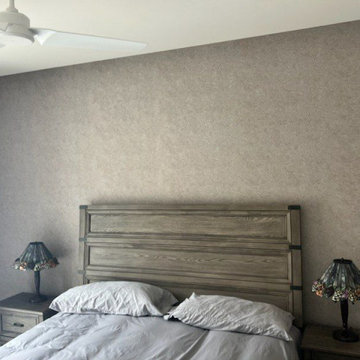 Bedroom wallpaper installation Cedar Park, TX
