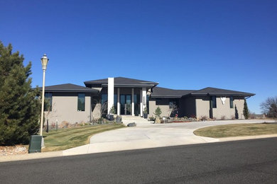 Example of a trendy exterior home design in Denver