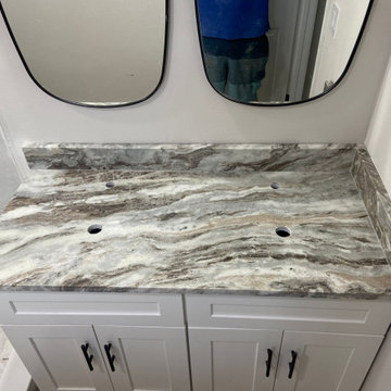 Fantasy Brown Dolomite Bathroom Countertops - Master Bath