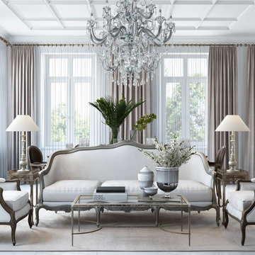 Interior Design 3D Rendering For A Classic Parisian Apartment