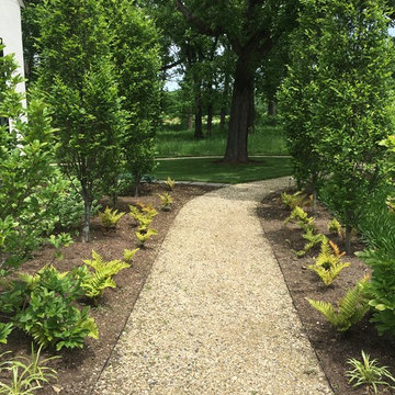 AFTER: Gravel path in the front yard (facing north)