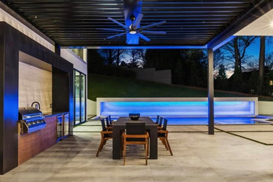 Inspiration for a modern patio remodel in Atlanta