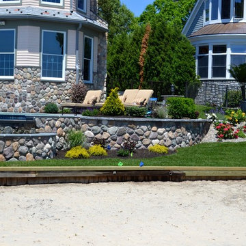 Infinity Edge Pool, Cultured Stone, Pool Deck