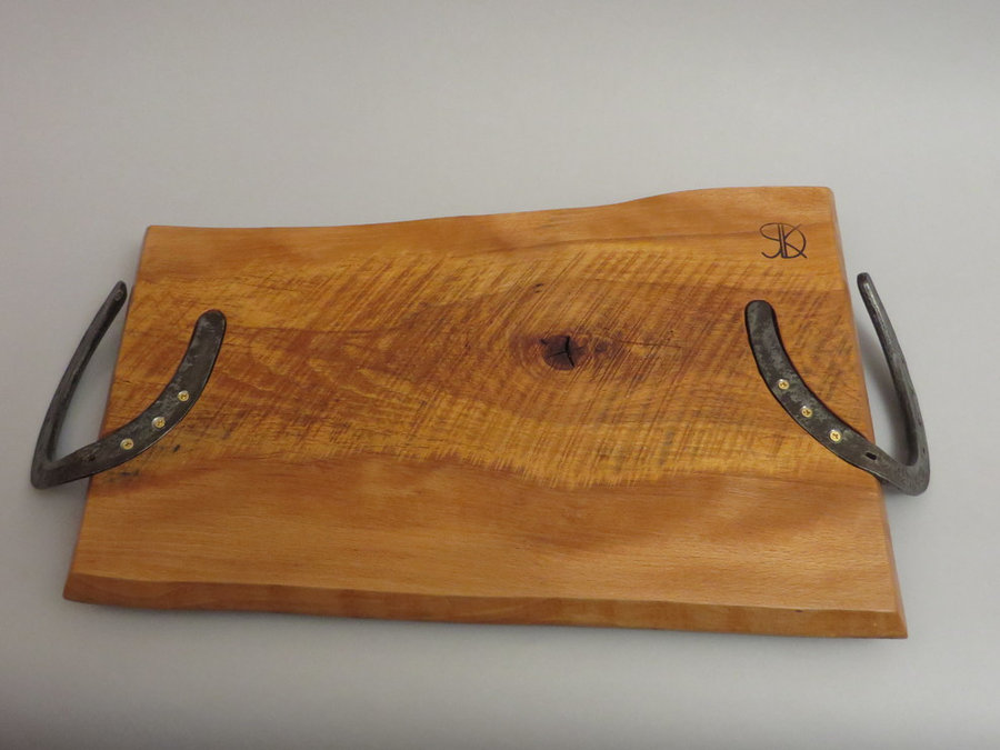 #1407 Beech Serving Board (Detail of Reverse Side)