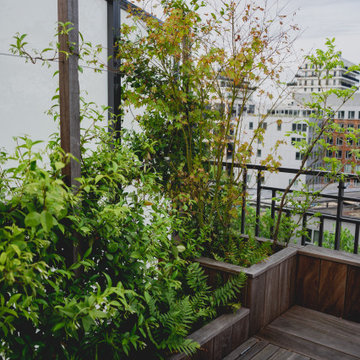 Double terrasse en duplex