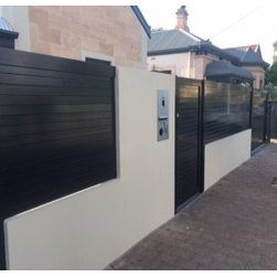 Black aluminium gate and fence panels - Products
