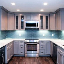 Gray color backsplah