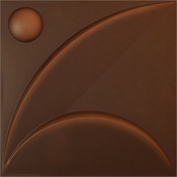 Ezra EnduraWall 3D Wall Panel, 12-Pack, 19.625"Wx19.625"H, Aged Metallic Rust