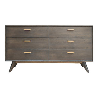 Modrest Novak Modern Dark Oak Dresser - Midcentury - Dressers - by Vig ...