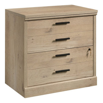 Sauder Aspen Post 2 Drawer Wooden Lateral File Cabinet in Prime Oak