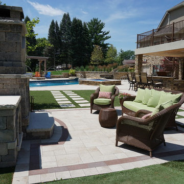 Glen Oaks Backyard Pool Party
