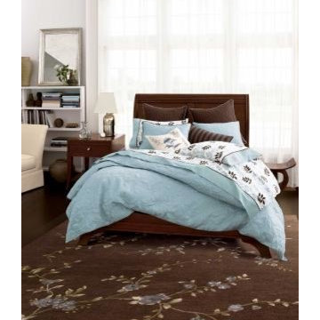 Modern Elegance Brown Wool Rug