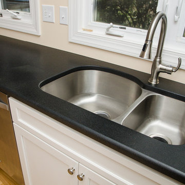 Absolute Black Honed and Saturnia Granite
