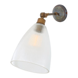 HALE PRISMATIC RAILWAY GLASS WALL LIGHT - Wall Lights