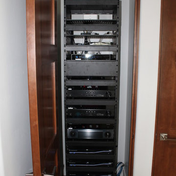 Want hidden audio/video equipment, San Diego? Hide it all in the closet!