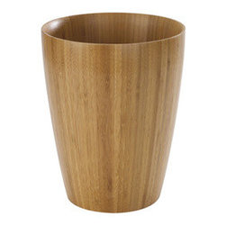 Natural Bamboo Wastebasket - Baskets