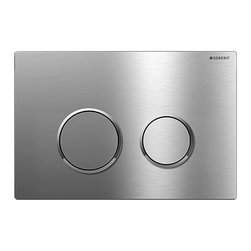 Geberit Brushed Nickel Sigma20 Flush Plate - Bathroom Fixtures