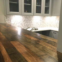 Solid Maple Bar Top Counter - Kitchen Countertops