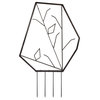 Iron Trellis, Geometric Modern Design, Metal Trellis, Small
