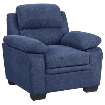 Lexicon Holleman Fabric Upholstered Chair in Blue Color