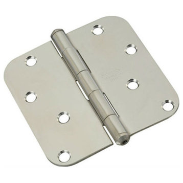 National Hardware® N830-270 Stainless Steel Door Hinge, 5/8" Round Corner, 4"