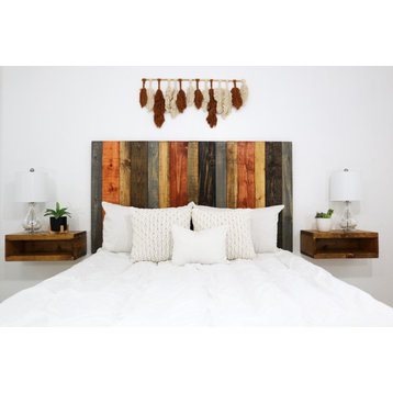 Handcrafted Headboard, Hanger Style, Harvest Mix, Cal King