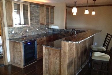 Basement - modern basement idea in Omaha