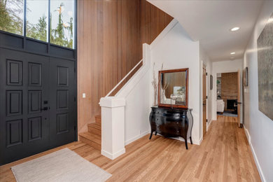 Inspiration for a large transitional entryway remodel in Seattle