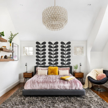 Modern Bedroom Suite With Statement Wall Mural