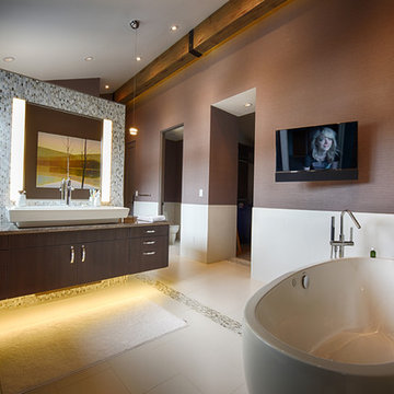 Modern Contemporary Home Media Installation + Design
