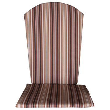 Full Adirondack Chair Cushion, Maroon Stripe
