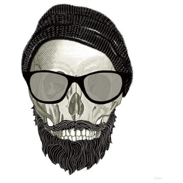 "Hipster Skull II" Digital Paper Print by Sue Schlabach, 20"x20"
