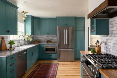 Inspiration for a transitional kitchen remodel in Seattle