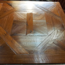 Walnut Bordeaux Pattern- Custom Hand-scraped - Hardwood Flooring