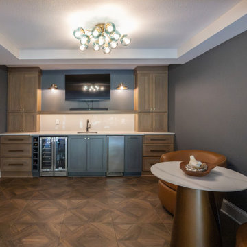 Two-Tiered Basement Designed for Family Fun