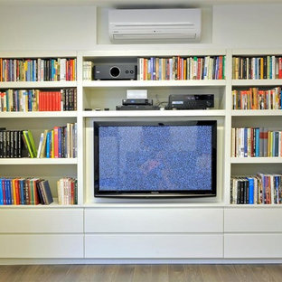 Modern home cinema in Tel Aviv.