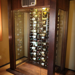 The Stellar - All Glass Wine Cellar Kit - Wine And Bar Cabinets
