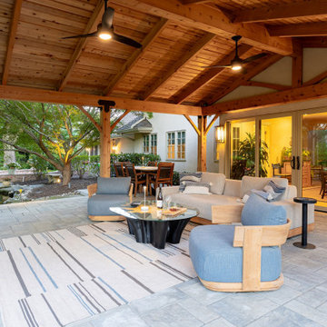 Haddonfield #7 - Rustic Pavilion with Fireplace