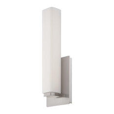 Vogue 1 Light Wall Sconce, 3000K, 15", Brushed Nickel