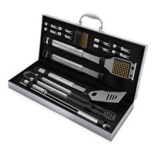 MOAMI BBQ Grill Accessories Set,18 PCS Stainless Steel Grilling