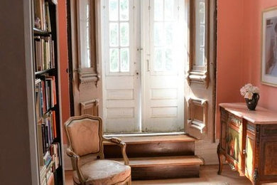 Library in an Italianate Style Home