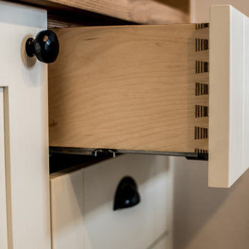 New White Handmade kitchen by The Autumn Kitchen.