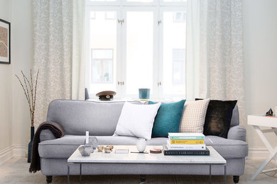 Inspiration for a modern living room in Stockholm.