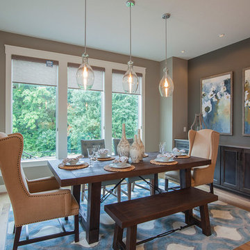 Dining Nook - The Finleigh - Transitional Craftsman on Corner Lot