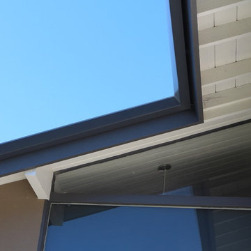 MidCentury Home In Orange County California, Angle Faced Gutters Box/Smooth Down