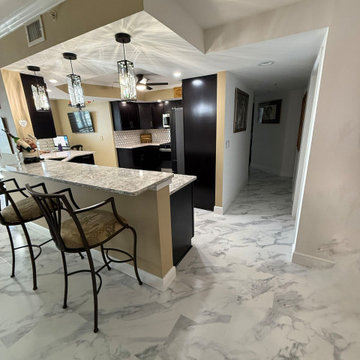Condo Kitchen Transformation in Rich Espresso Tones